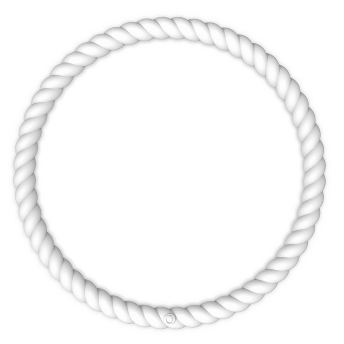 Braided Stackable Silicone Bracelet - White