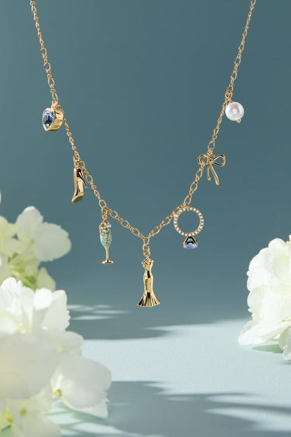 Bridal Multi-Charm Necklace