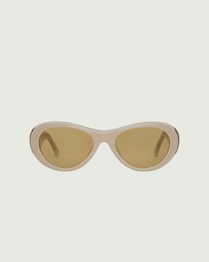 Cashmere ::Brooke Sunglasses pilot white  acetate front