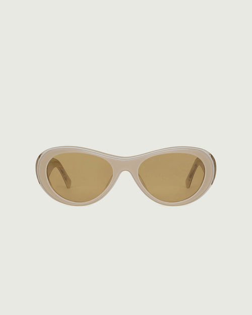 Cashmere ::Brooke Sunglasses pilot white  acetate front