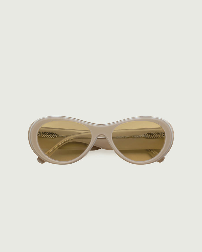 Cashmere ::Brooke Sunglasses pilot white  acetate top