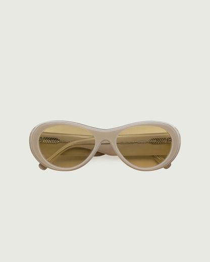 Cashmere ::Brooke Sunglasses pilot white  acetate top