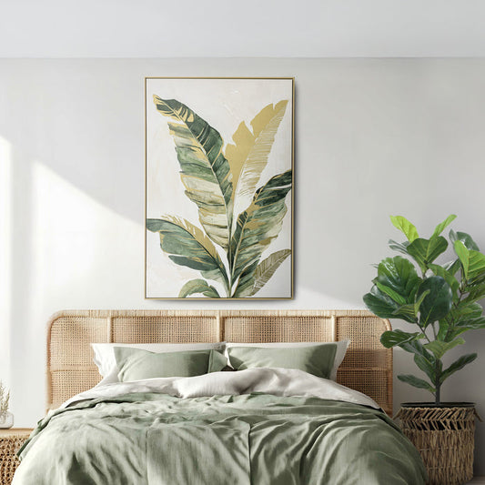 Brushmarks Foiled Canvas Palm by Urban Style