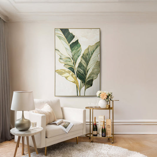 Brushmarks Foiled Canvas Palms by Urban Style