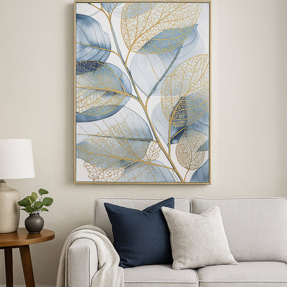 Brushmarks Foiled Canvas Watercolour Leaves by Urban Style