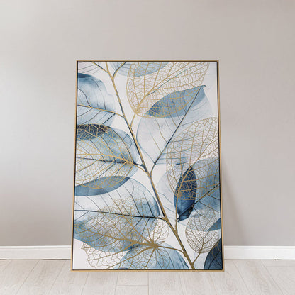 Brushmarks Foiled Canvas Watercolour Leaves by Urban Style