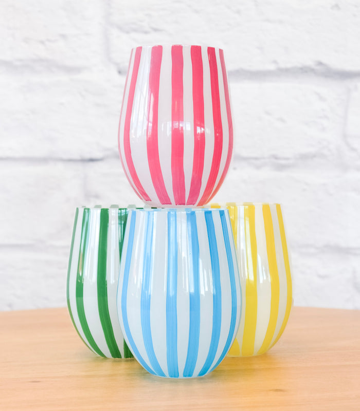 Cabana Hand-Painted Drinkware