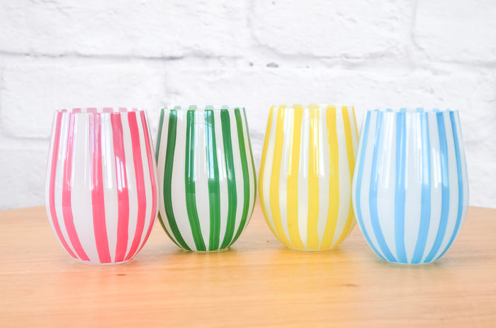 Cabana Hand-Painted Drinkware