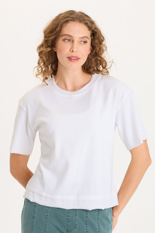 XCVI Cairns Longer Short Sleeve Double Hem Tee