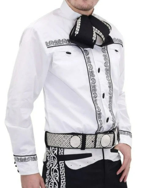 Camisa Charra Blanca de Gala para Hombre | Importada de México