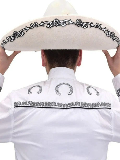 Camisa Charra Blanca de Gala para Hombre | Importada de México
