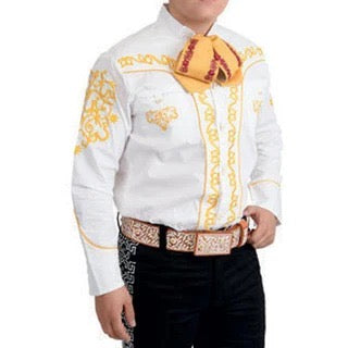 Camisa Charra Blanca Tradicional para Hombre | Importada de México