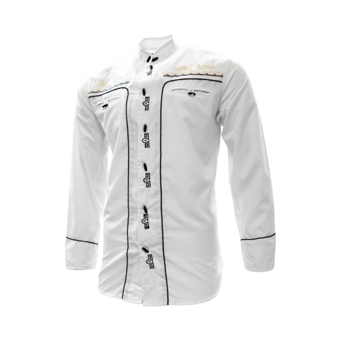 Camisa Charra Blanca Tradicional para Hombre | Importada de México