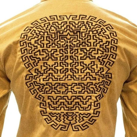 Camisa Charra Coffee de Gamuza para Hombre | Importada de México