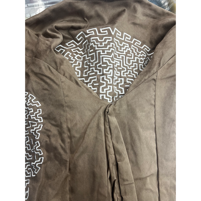 Camisa Charra Miel con Blanco para Hombre | Importada de México
