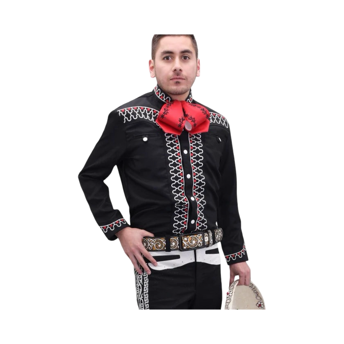 Camisa Charra Negra para Hombre | Importada de México