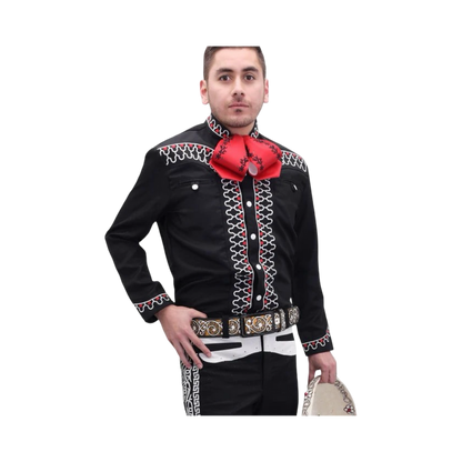 Camisa Charra Negra para Hombre | Importada de México