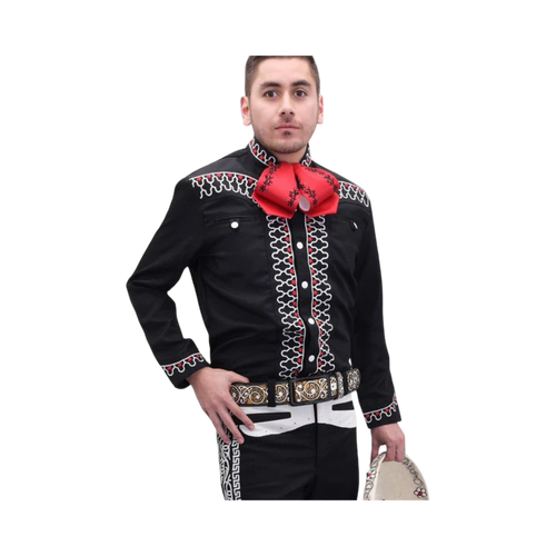 Camisa Charra Negra para Hombre | Importada de México