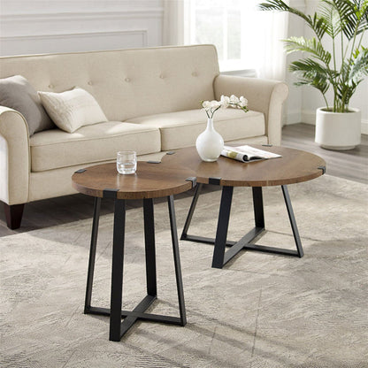 Capri Round End Table Table - Dark Oak by Criterion - Home Living Store - End Table
