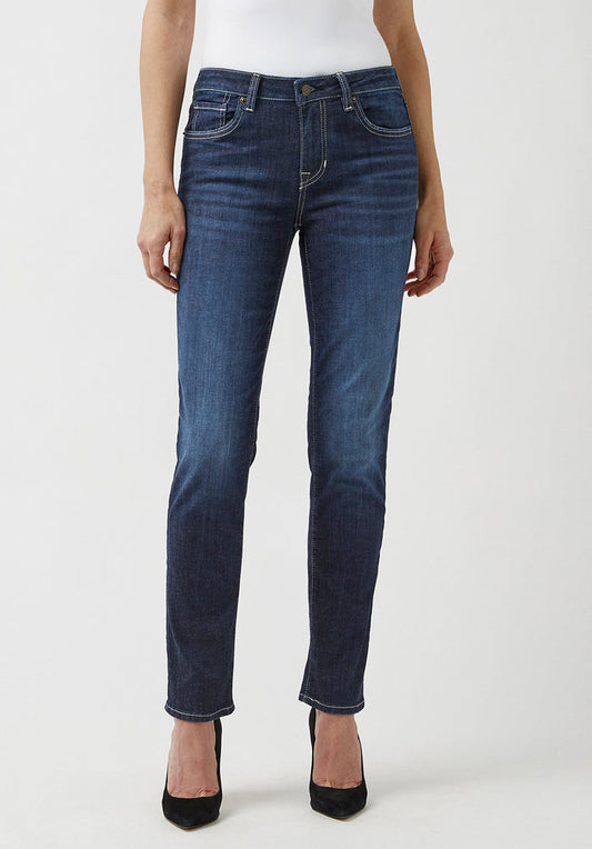 Buffalo Women Jeans Blue Denim Denim Pants Stretch