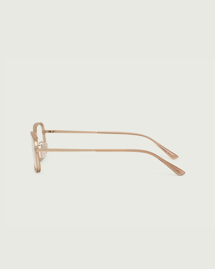 Soybean::Cato Eyeglasses square Brown metal side