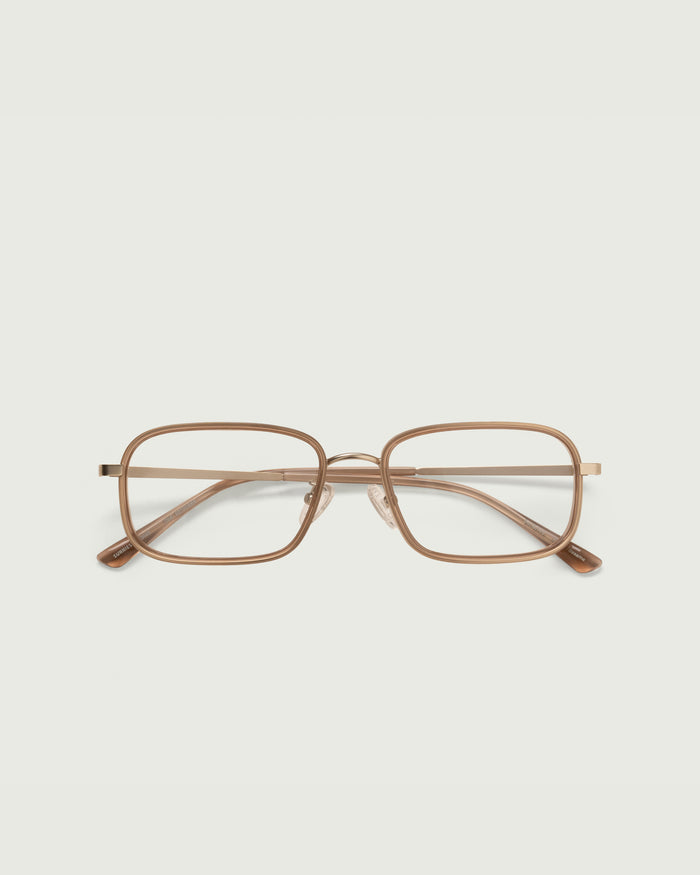 Soybean::Cato Eyeglasses square Brown metal top