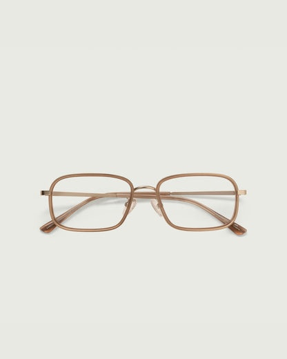 Soybean::Cato Eyeglasses square Brown metal top