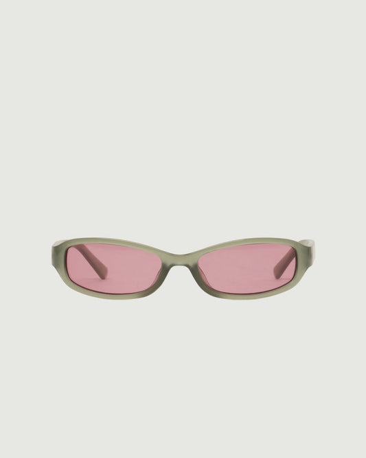 Aloe::Cece Sunglasses rectangle Green recycled polyester front