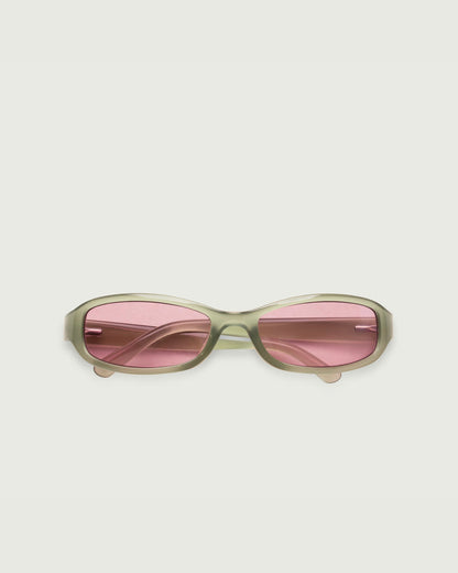Aloe::Cece Sunglasses rectangle Green recycled polyester top