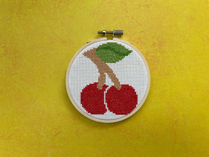 Cherries Counted Cross Stitch Kit