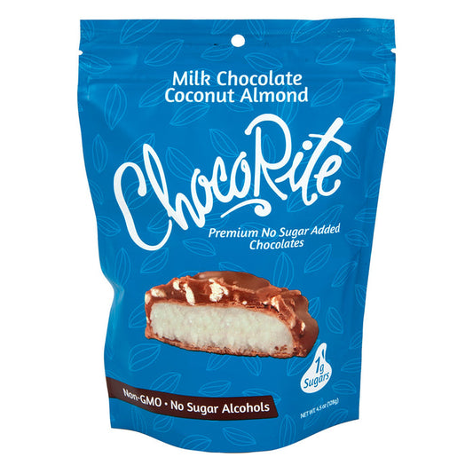Chocorite Milk Chocolate Coconut Almond Candy Bars - 6 Count