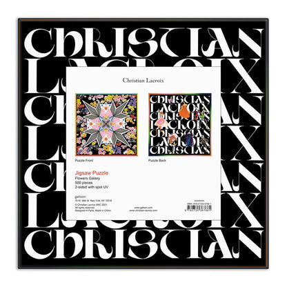 Christian Lacroix Flowers Galaxy Double Sided 500 Piece Jigsaw Puzzle Double Sided 500 Piece Puzzle Christian Lacroix Collection