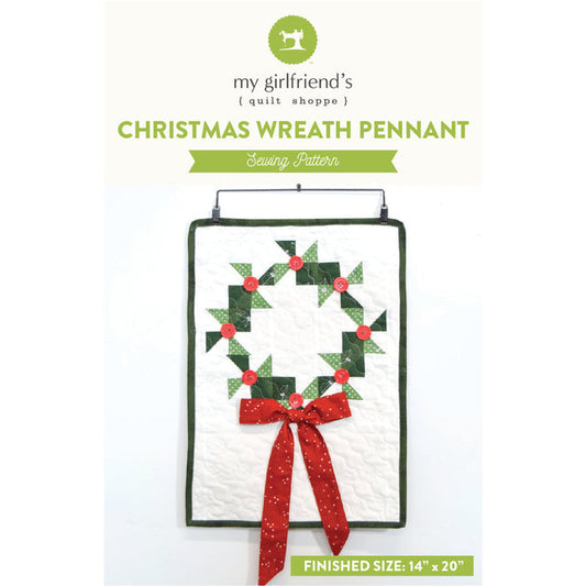 Christmas Wreath Pennant (Downloadable Sewing Pattern)