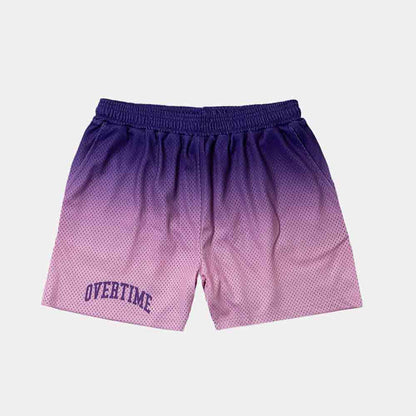 Front view of the Overtime Classic Gradient Mesh Shorts.