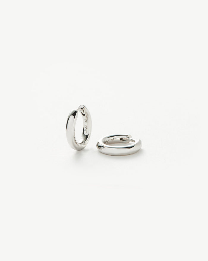 Classic Tunnel Mini Hoop Earrings | Sterling Silver Earrings Missoma