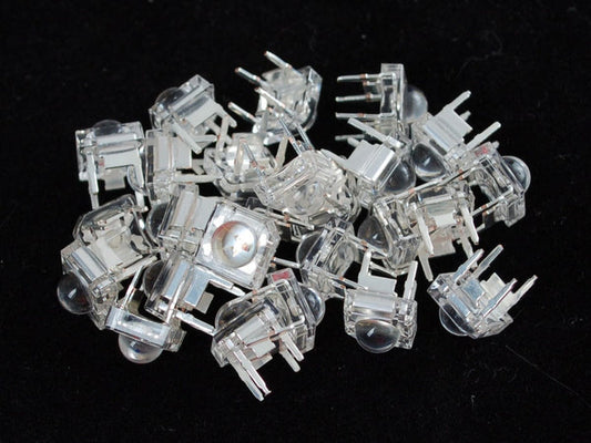 Clear 'Piranha' Super-flux  RGB (tri-color) LED (25 pack) (Common Anode) [Discontinued] by The Pi Hut - The Pi Hut