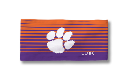 Clemson Tigers: Gradient Stripe Big Bang Lite Headband - View 3