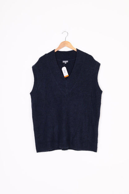 Coco & Belle Womens Blue Vest Size XL