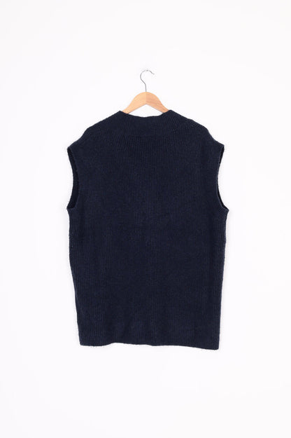 Coco & Belle Womens Blue Vest Size XL