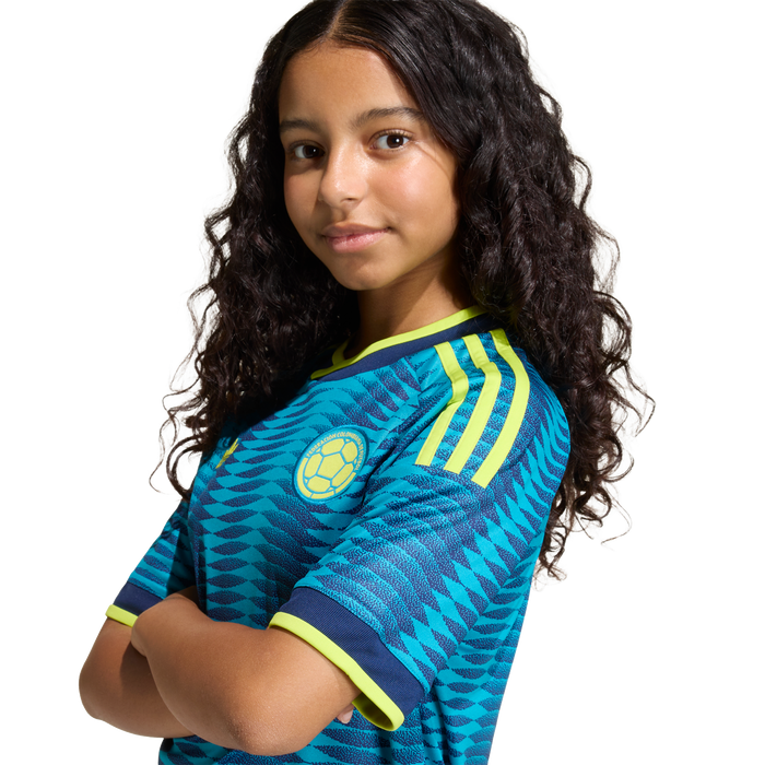 adidas Colombia 26 Away Kids Jersey | Navy Blue / Petrol | Kid's