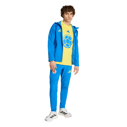 adidas Colombia Tiro Travel Full Zip Windbreaker | Bright Royal Blue | Men's