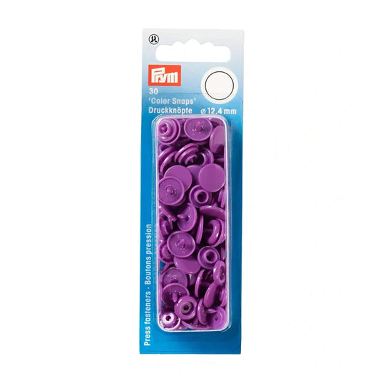 COLOR Snaps 12.4 mm Lilac 30pc