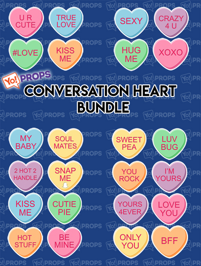 Conversation Hearts Bundle of (12)