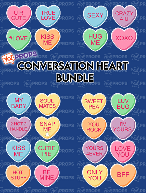Conversation Hearts Bundle of (12)
