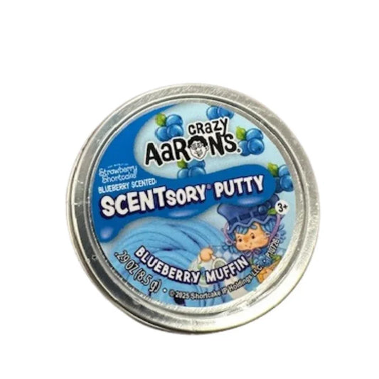 Crazy Aarons Blueberry Muffin Mini 2 Inch Scentsory Thinking Putty Tin