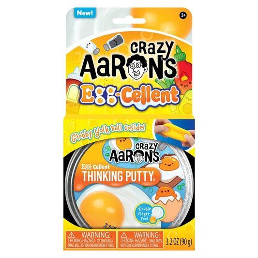 Crazy Aarons Eggcellent Full Size 4 Inch Thinking Putty Tin