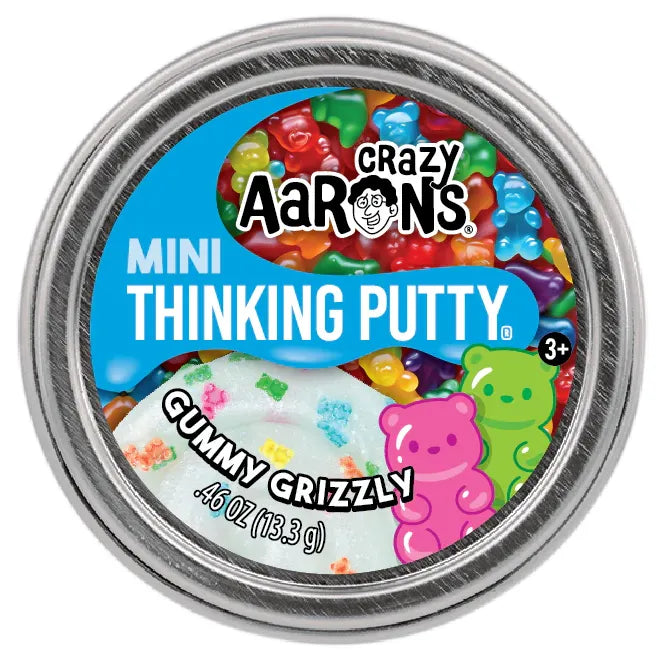 Crazy Aarons Gummy Grizzly Mini 2 Inch Thinking Putty Tin