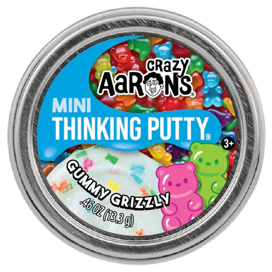 Crazy Aarons Gummy Grizzly Mini 2 Inch Thinking Putty Tin
