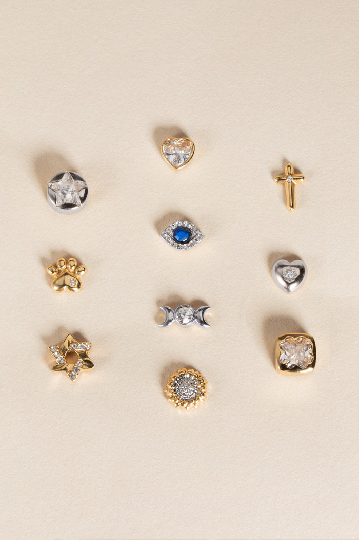 Crystal Cross Mini Stud Earrings