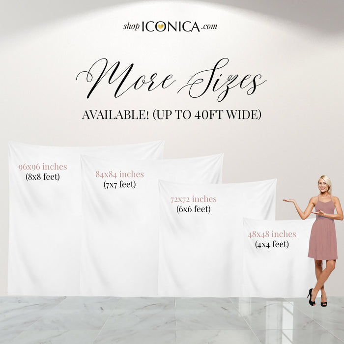 Custom Little Man Backdrop, Bowties, Christening, Birthday (Printed or Digital File)